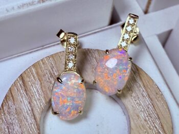 Opal earrings