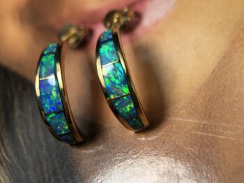 Opal earrings