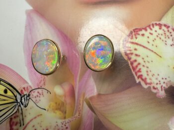 Opal earrings