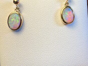 Opal earrings