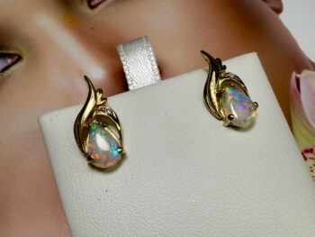Opal earrings